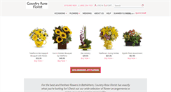 Desktop Screenshot of countryroseflorist.com